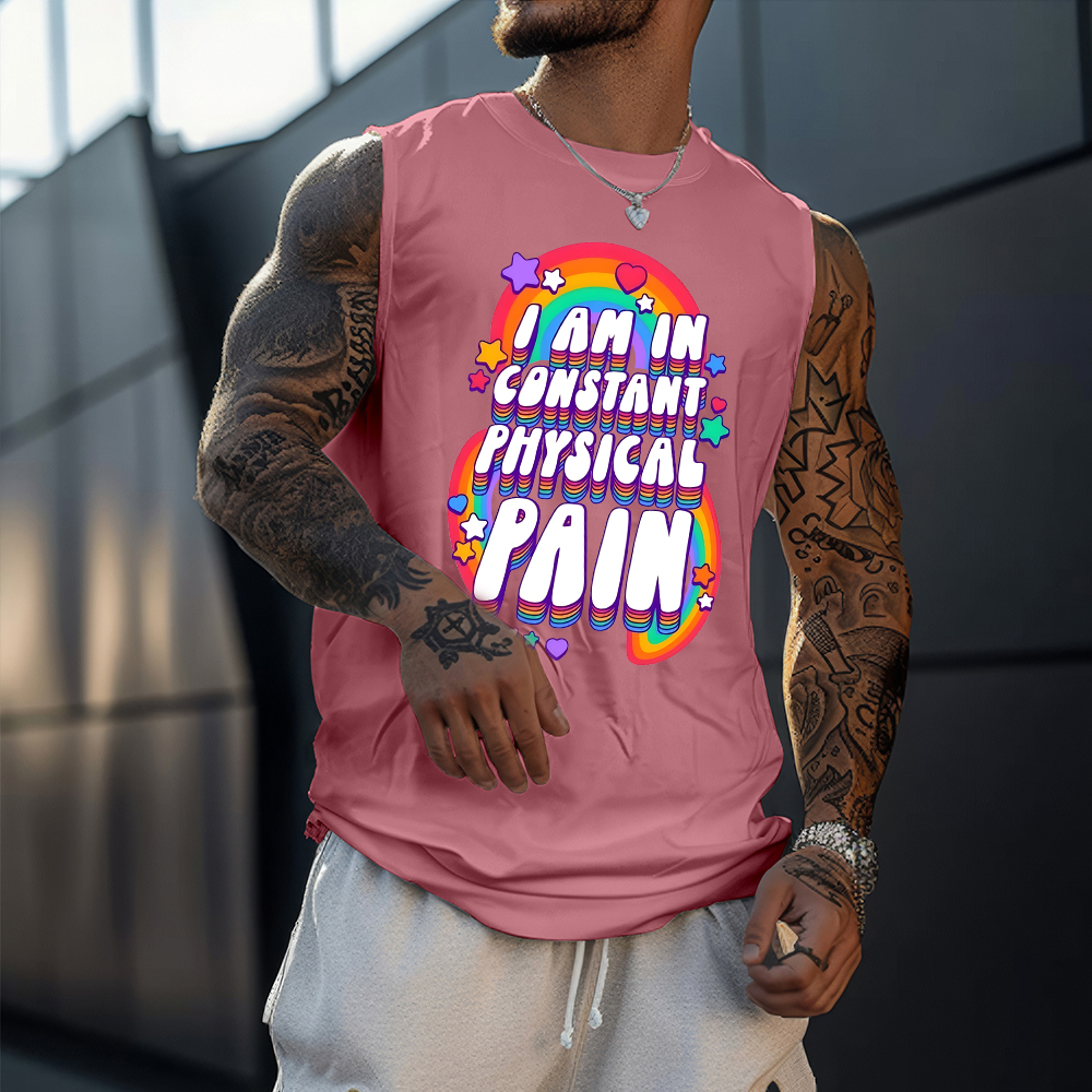 Physical Pain Unisex Printed Sports Tank Top