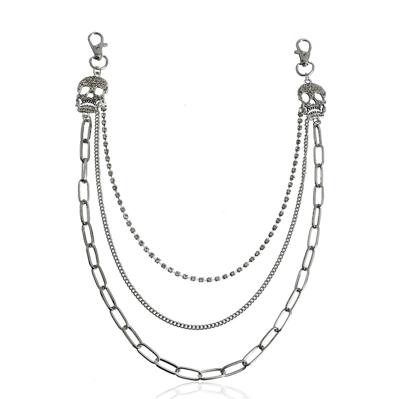 Minimalist Solid Color Metal Women’s Chain Belts