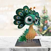 Pfau Holz - 5d DIY Bastelornament
