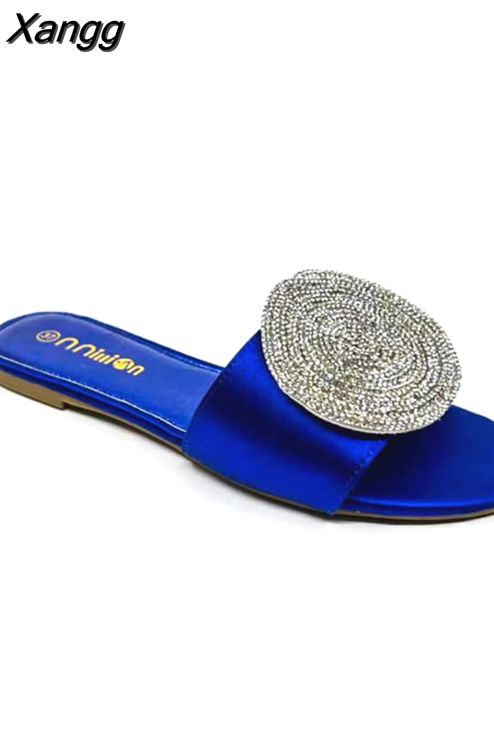 Punklens Womens Sandals For 2023 New In Flip Flops Luxury Rhinestones Slippers For Ladies Footwear Outside Shallow Female Shoes