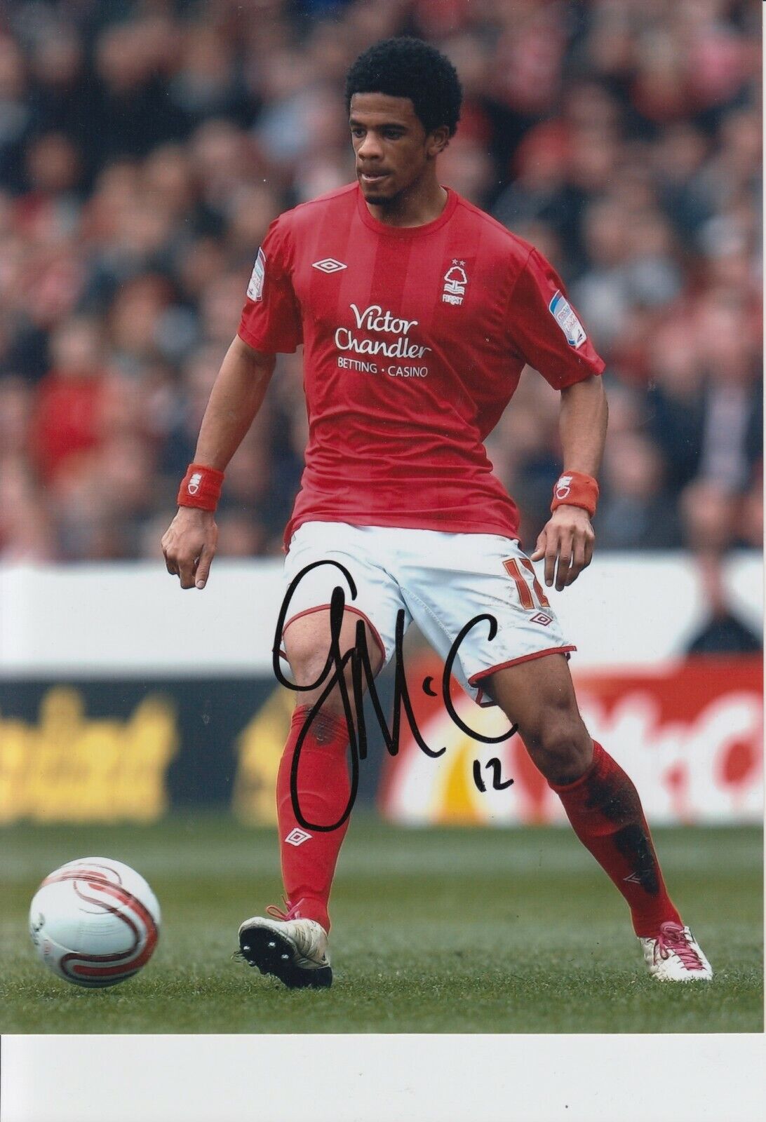 Garath McCleary Hand Signed 10x8 Photo Poster painting - Nottingham Forest Football Autograph.