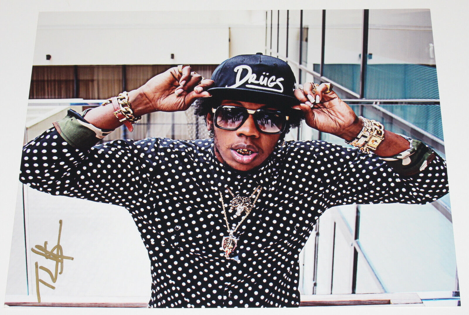 RAPPER TRINIDAD JAMES SIGNED AUTHENTIC 11x14 Photo Poster painting w/COA ALL GOLD EVERYTHING