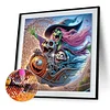 Diamond Painting - Partial Special Shaped Drill - Halloween Witch(Canvas|30*30cm)