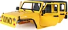 AMK 313mm RC Wheelbase Jeep Wrangler JK Rubicon Body for SCX10 90046 90047 RGT EX86100, Shell 4 Door Hard Body Shell Kit Upgrade Parts(Yellow)