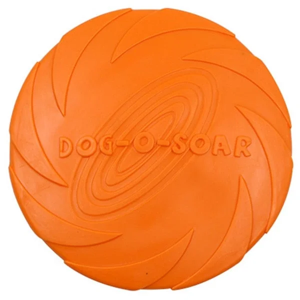 Pet Training Toy Rubber Safe Non-toxic Dog Frisbee