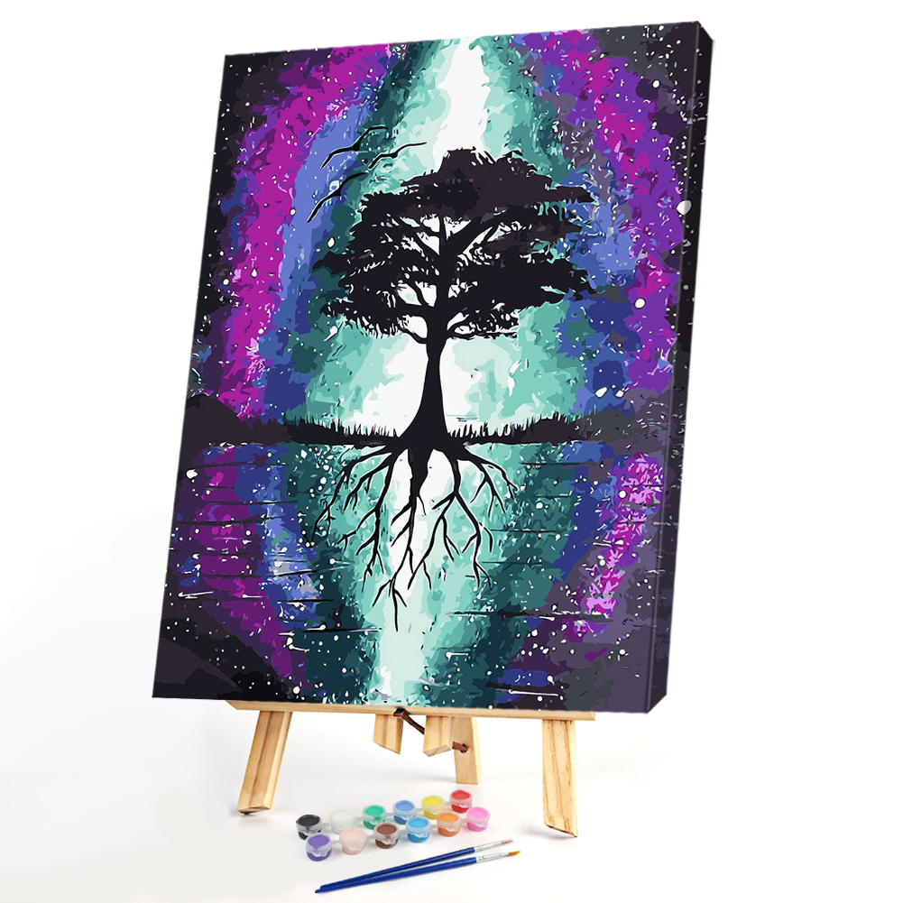 

40*50CM Paint By Numbers - Reflection Tree, 501 Original