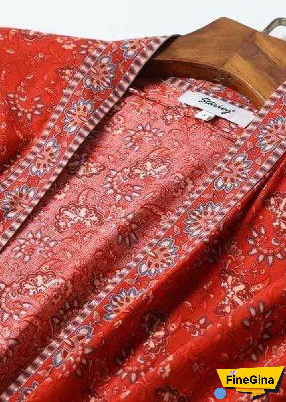 Women's Chic Sienna Boho Kimono - Red Dress