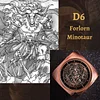 LOTD6 In One Rotating Dice Beast Series Metal DND Dice Indicator Dragon And Underground City Magic Tool