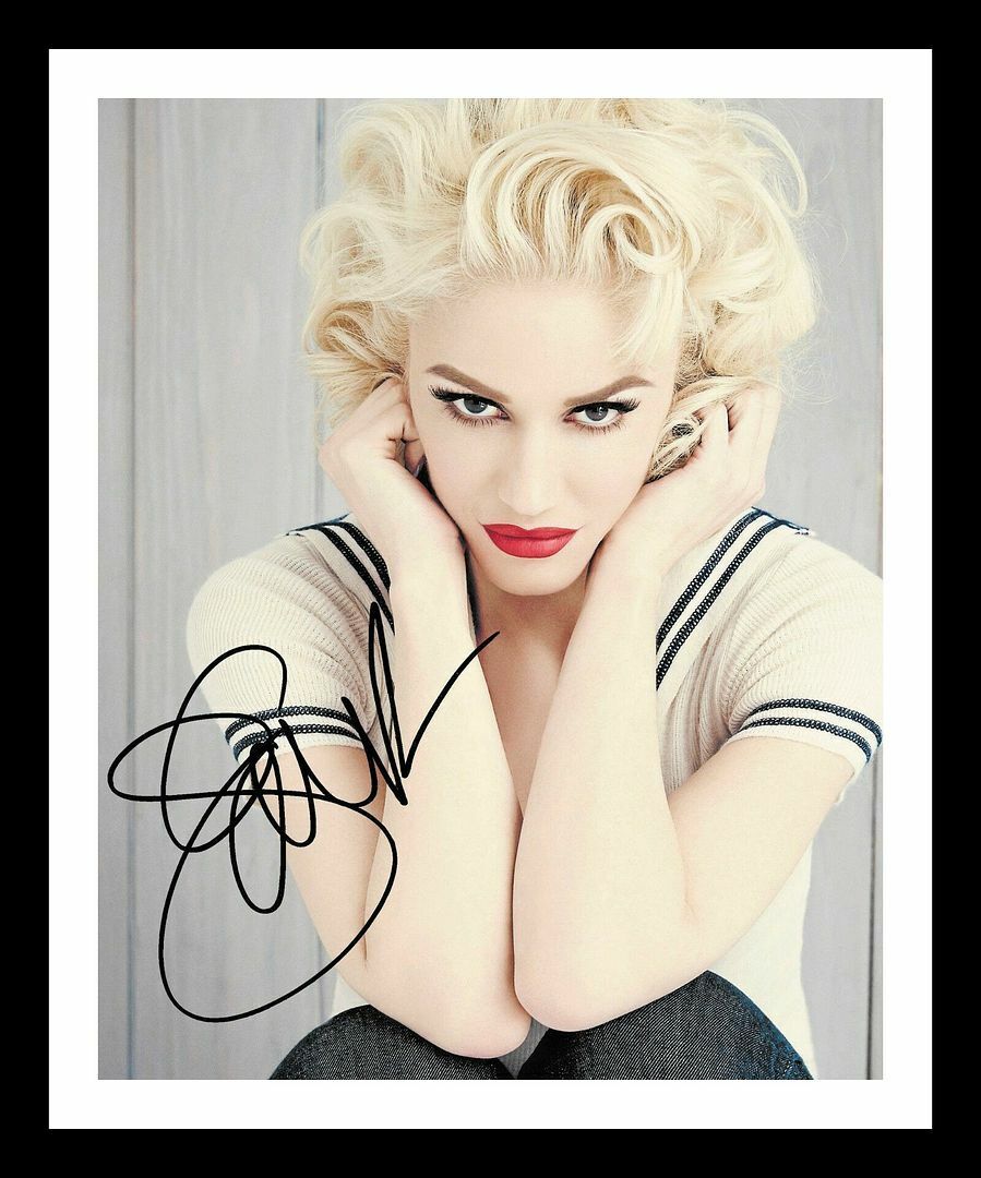 Gwen Stefani Autograph Signed & Framed Photo Poster painting 5