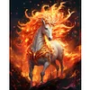 Diamond Painting-DIY Full Round Dril Fire Horse(40*50CM)