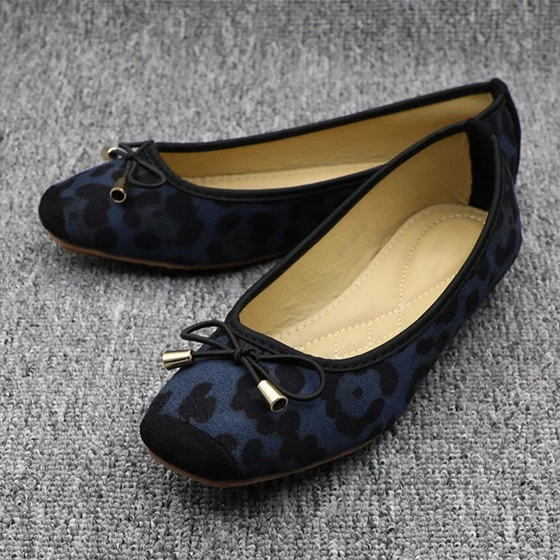 2020 Leopard Ballet Women Slip on Loafers Ladies Ballerina Platform Flats Comfortable Casual Flat Shoes