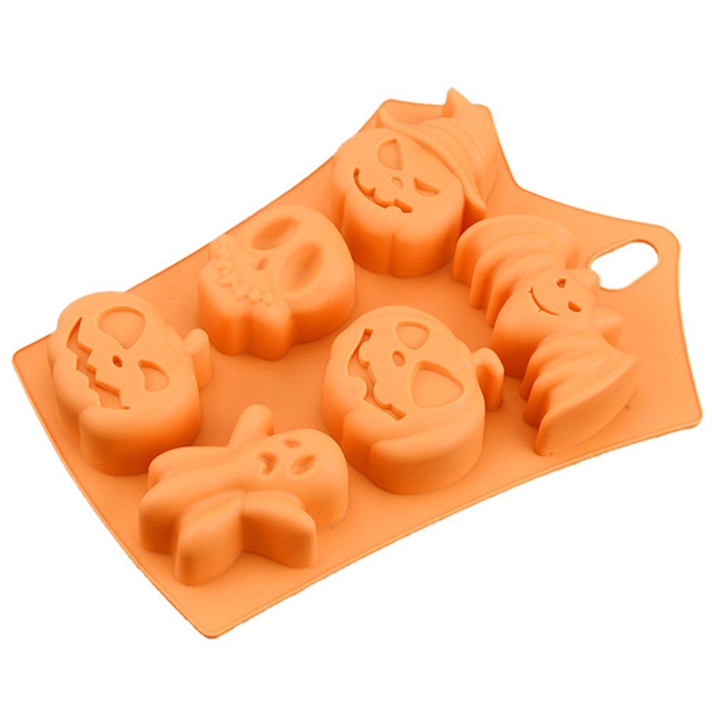 

Halloween Silicone Cake Mold Pumpkin Ghost Bat Shape Biscuits Mold DIY Tool, 501 Original