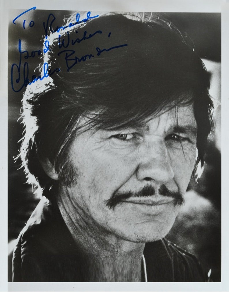 CHARLES BRONSON SIGNED Photo Poster painting The Dirty Dozen Death Wish Murphys Law wcoa