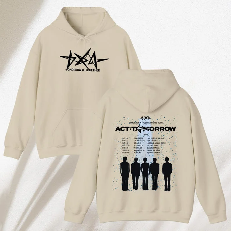 2025 Tomorrow x Together ACT Tomorrow IN US Tour Zip Up Hoodie