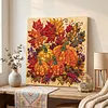 Framed Maple Pumpkin - DIY Button Art Painting Kit for Creativity DIY Pearl Dot Crafts for Gift Home Wall Decor 30*30CM