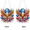 (US Only)Independence Day Eagle 2D Flat DIY Diamond Art Pendant Wall Decor for Home