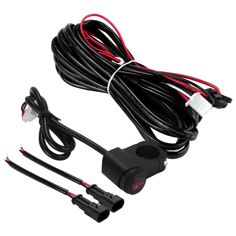 

Motorcycle Fog Lights Wire Switch Harness Spotlights Wire Cable Relay Kit, 2.2m, 501 Original