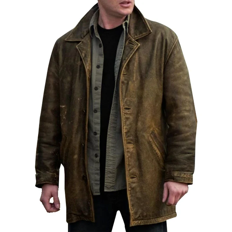 Make Old Fall And Winter Loose Mens Retro Leather Jackets I