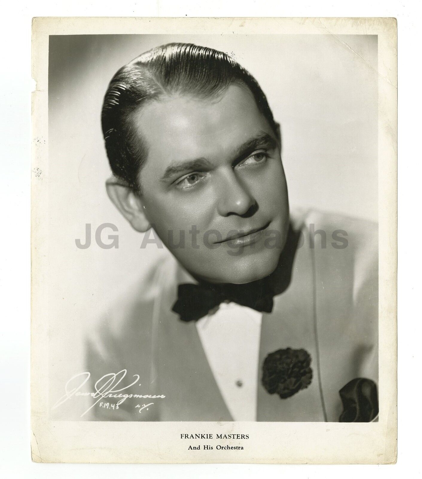 Frankie Masters - Big Band Leader - Vintage 8x10 Glossy Photo Poster paintinggraph