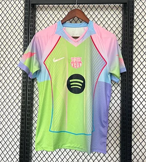2025/2026 Barcelona concept pink green gradient football jersey 1:1 Thai quality