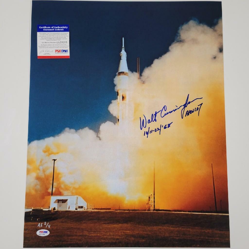 Walt Cunningham signed Apollo 7 Astronaut 16x20 Photo Poster painting #7 Autograph ~ PSA COA