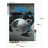 5D DIY Full Round Drill Diamond Painting Carolina Panthers Home Decor (sz3527)