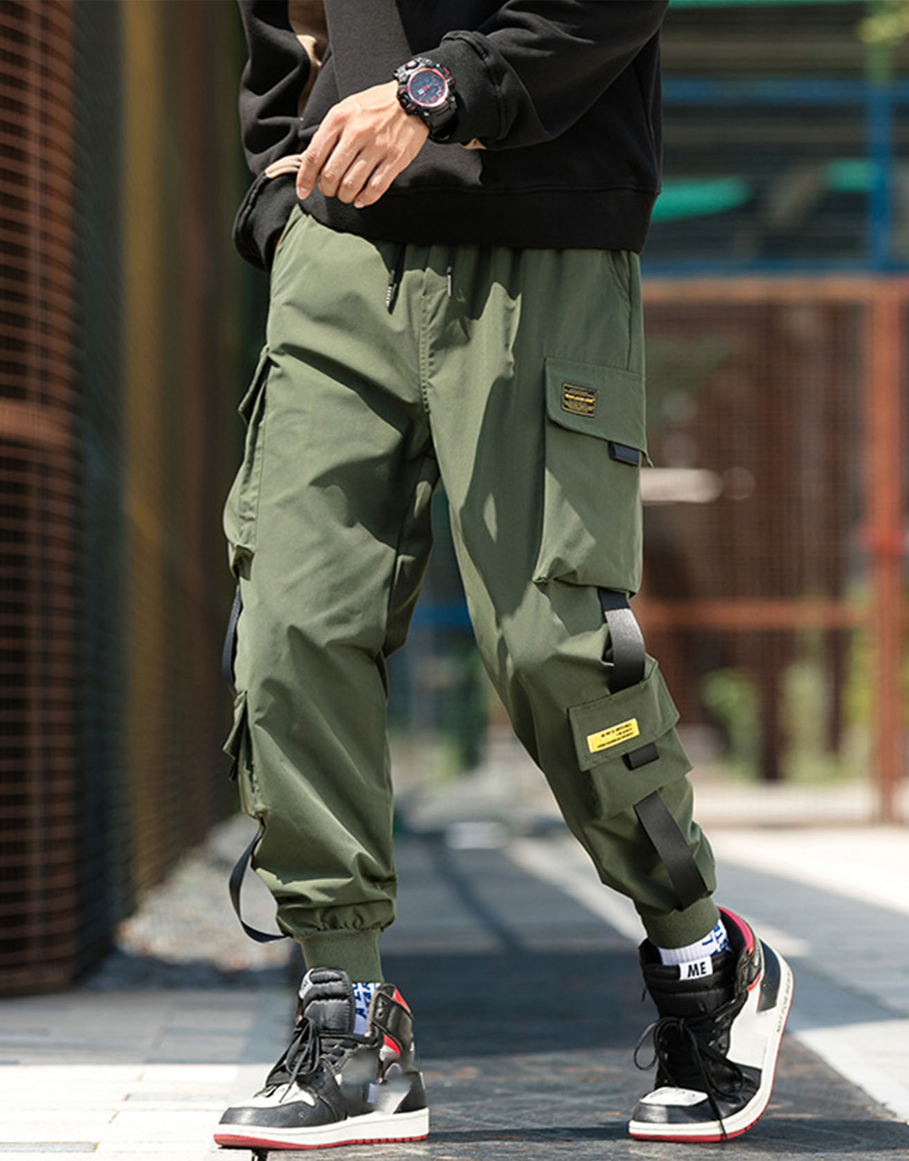 Men's Multi-Pocket Cargo Pants / TECHWEAR CLUB / Techwear