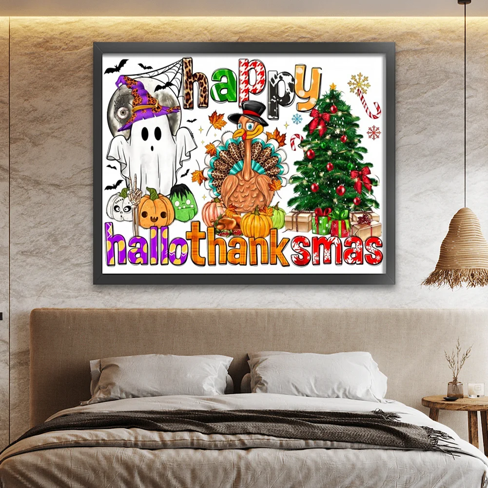 11CT Full Stamped Cross Stitch - Halloween(Canvas|70*55CM)