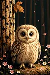 Luxury AB Velvet Diamond Painting Kit - Owl
