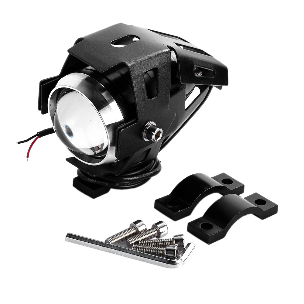 

2pcs 125W 3000LM CREE U5 Motorcycle Motorbike Headlight LED Fog Spot Light -102223, 501 Original