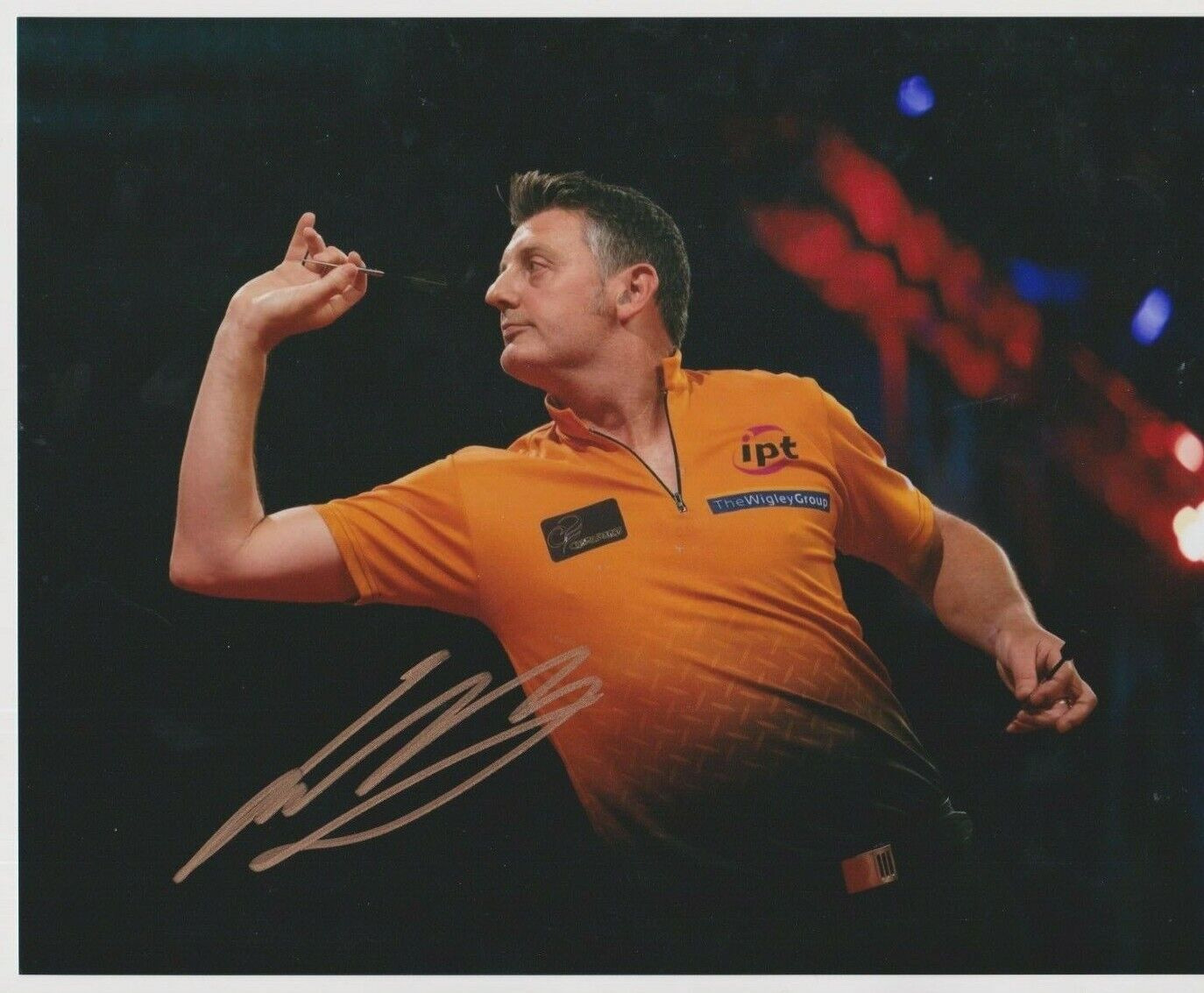 Justin Pipe **HAND SIGNED** 8x10 Photo Poster painting ~ Darts ~ AUTOGRAPHED