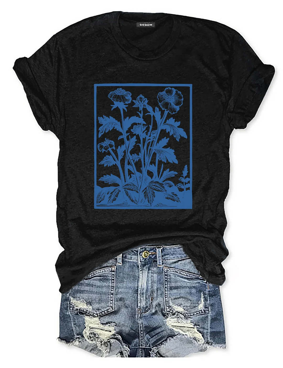 Vintage Wildflowers Graphic T-shirt