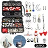 267pcs Fishing Accessories Kit Including Box Hooks Swivels Sinkers Gifts for Men