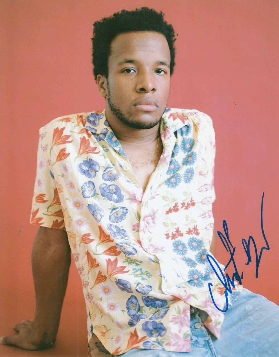 CAUTIOUS CLAY signed (BLOOD TYPE) Music Singer 8X10 Photo Poster painting *Cold War* W/COA #2