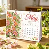 DIY 2027 Diamond Painting Calendar Art Kit Paper Desk Calendar Desktop Decoration Craft Kit