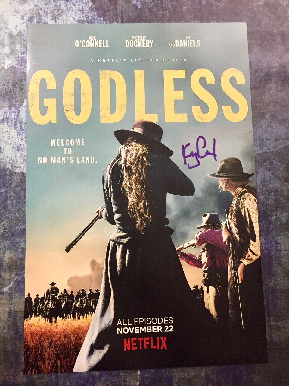 GFA Godless Sadie Rose * KAYLI CARTER * Signed Autographed 12x18 Photo Poster painting AD2 COA