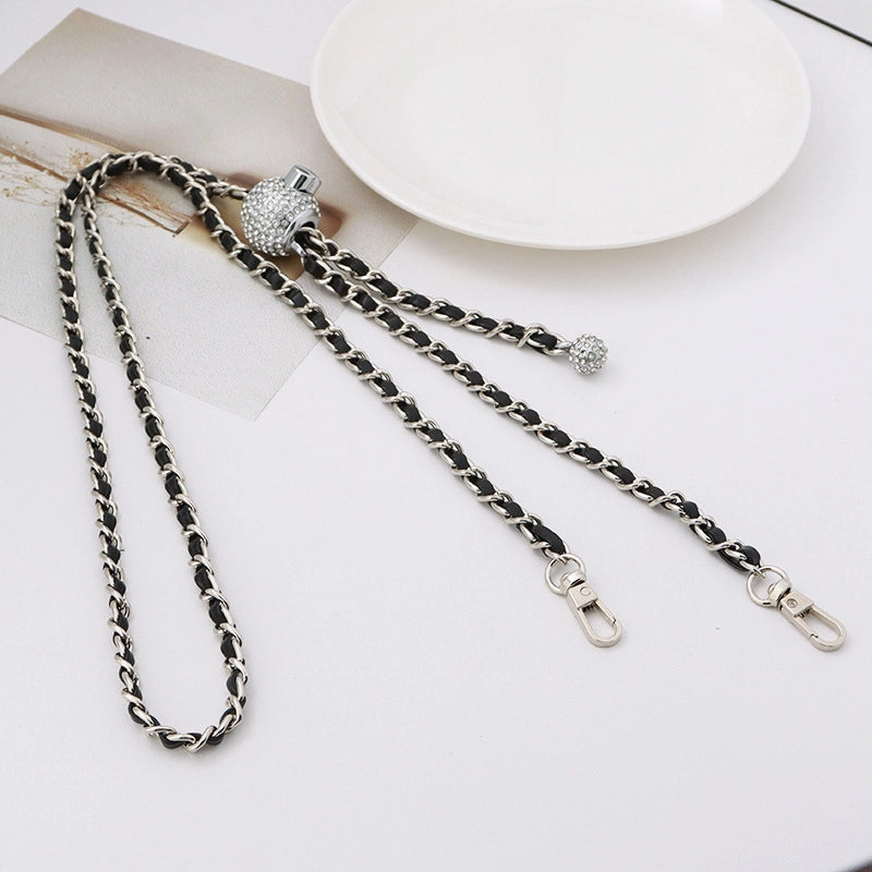 5 Pieces Alloy Solid Color Bag Chain Bag Straps