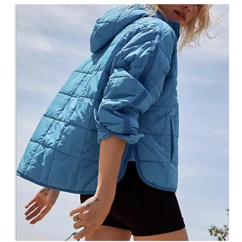 Athvotar Athvotar Autumn And Winter New Fashion Loose Long-Sleeved Hooded Cotton Jacket Warm Top