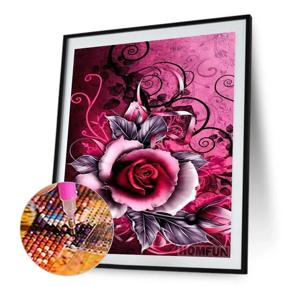 Diamond Painting - Full Round Drill - Rose(30*40cm)