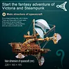 Steampunk DIY Fantasy Travel Spaceship Wooden Puzzle&nbsp;
