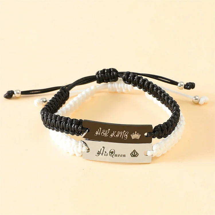 King and Queen magnet clasp bracelet（Free Shipping）