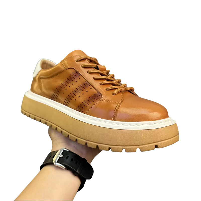Handmade Retro Horsehide Breathable Casual Skate Shoes DANRRIO.COM DANRRIO