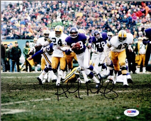 Ahmad Rashad Signed Autographed Minnesota Vikings 8x10 inch Photo Poster painting + PSA/DNA COA