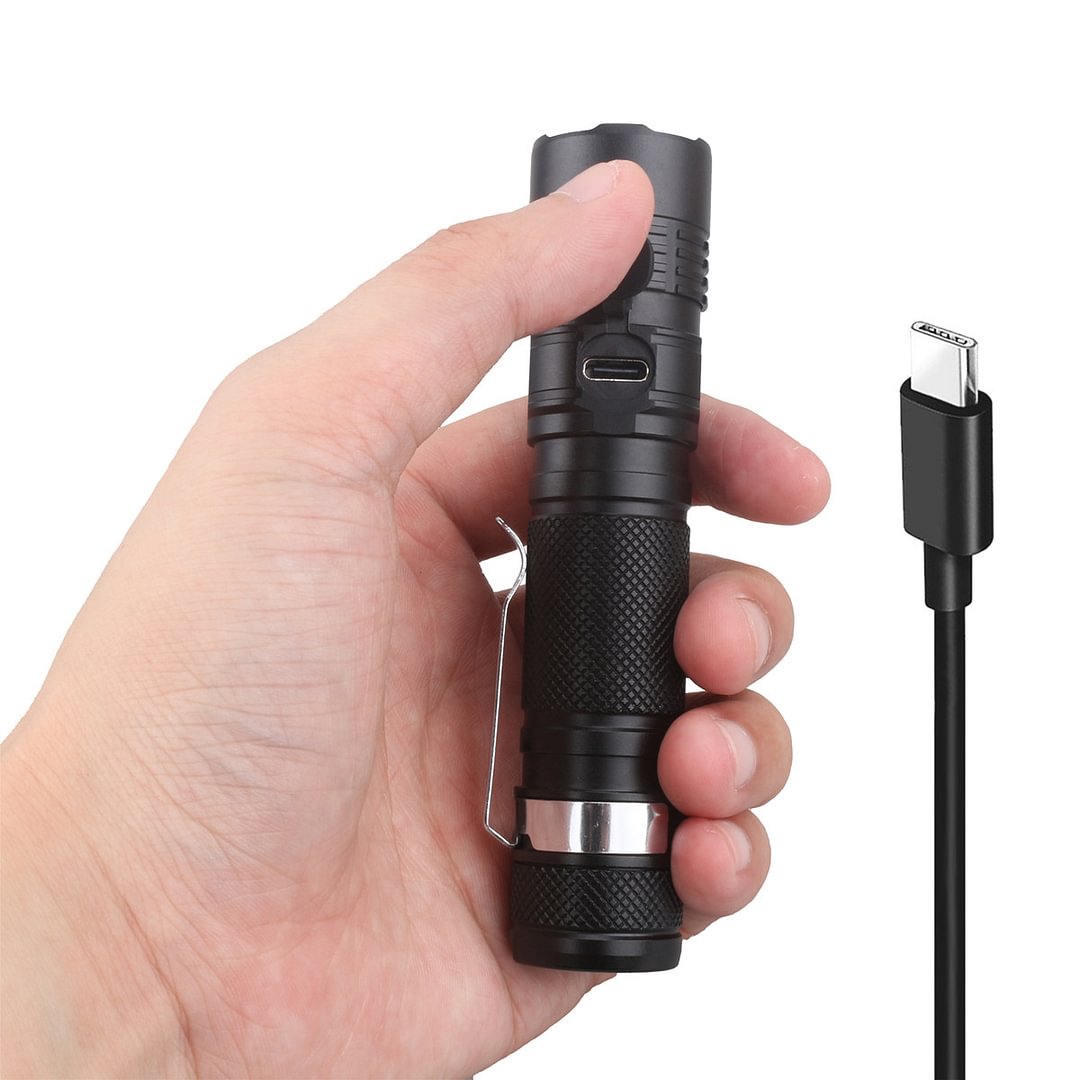 S11(C) Zoomable Rechargeable Flashlight LH351D 90CRI