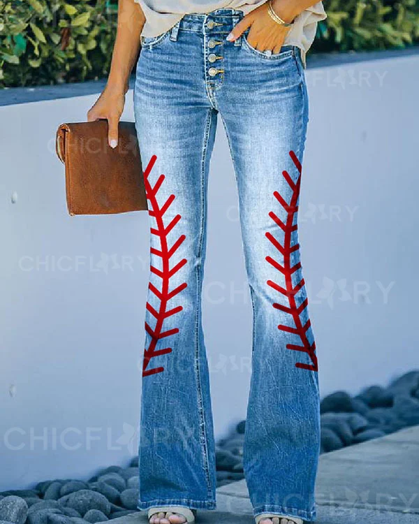 Ball Mom Print Pants