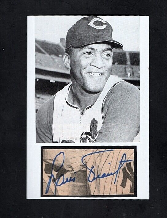 1964 LUIS TIANT-CLEVELAND INDIANS AUTOGRAPHED CUT 4X6 ROOKIE BOOK Photo Poster painting