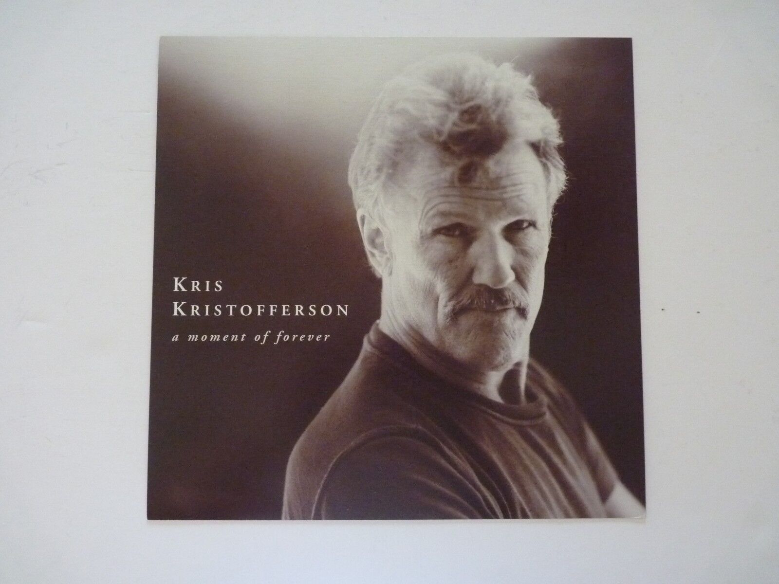 Kris Kristofferson Moment of Forever LP Record Photo Poster painting Flat 12x12 Poster
