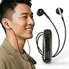 BT 5.4 Lapel-Clip Neckband Earbuds TYPE-C Rechargeable Sound Amplifiers Headphones Lightweigth Hearing Aids Earphones for Sport/Cycling/Travel/Live Streaming/Sleep