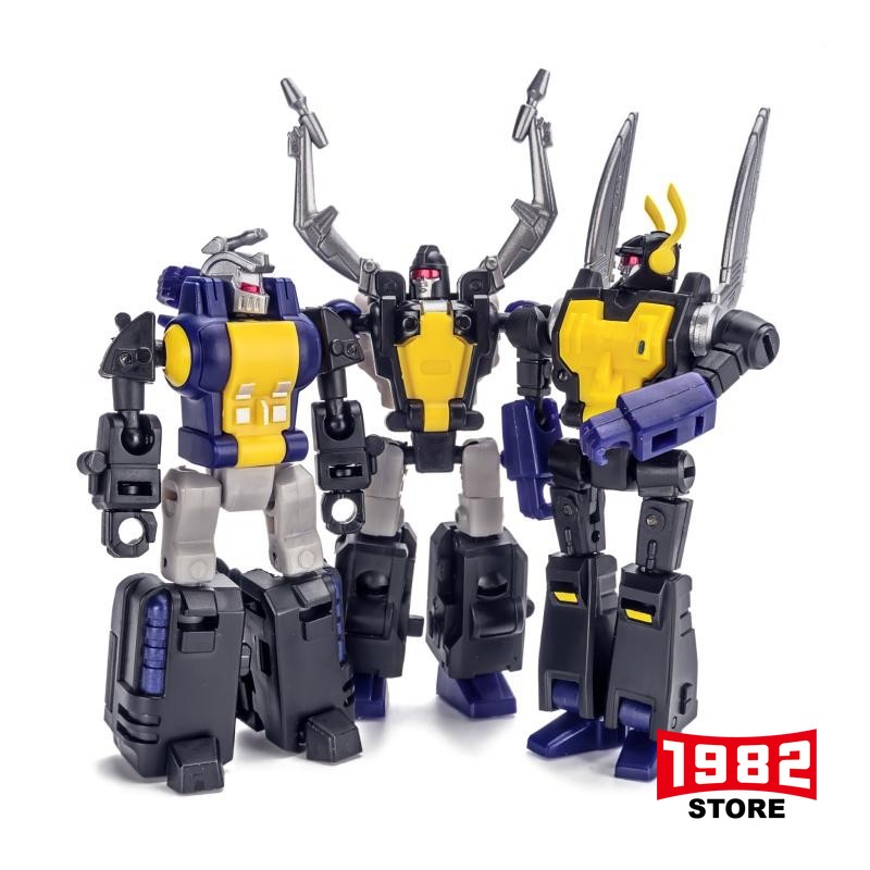Newage NA H101112 Mini Insecticon Action Figure Kickback Shrapnel Bombshell Collectible Toys Model Gift for Fans Kids Adults