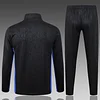 25/26 Barcelona Black steel stamped version long zipper  Training Jacket Set